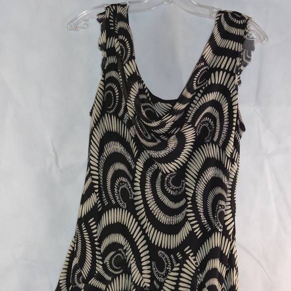 Signature Robbie Bee Beaded Layered Dress SZ 14 - Picture 6 of 8